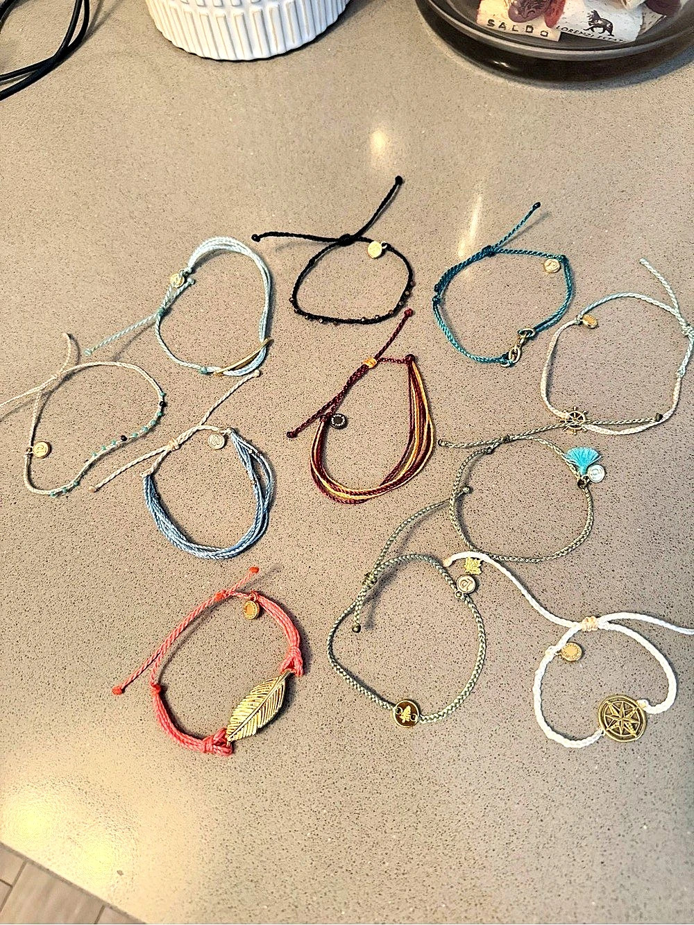 Pura Vida Bracelet Lot / Assorted String Bracelets Multicolor